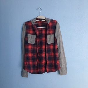 Empyre Hooded Button Up Shirt/Flannel